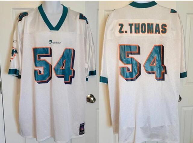 Men's Miami Dolphins Customized White Stitched Jersey